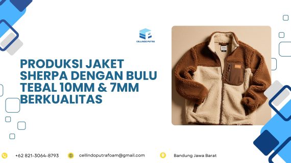 Produksi Jaket Sherpa dengan Bulu Tebal 10mm & 7mm Berkualitas