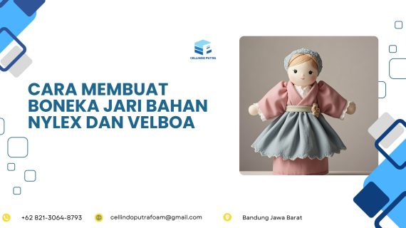 Cara Membuat Boneka Jari Bahan Nylex dan Velboa