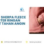Bahan Sherpa Fleece Polyester Ringan Lembut Tahan Angin