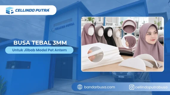Busa Tebal 3mm Untuk Jilbab Model Pet Antem