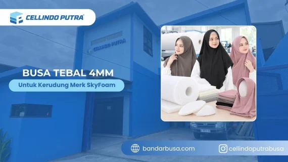 Busa Tebal 4mm untuk Kerudung Merk SkyFoam